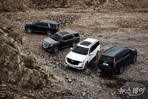 캐딜락 에스컬레이드, '도로위 제왕' 강렬 위압감···어딜가나 시선집중