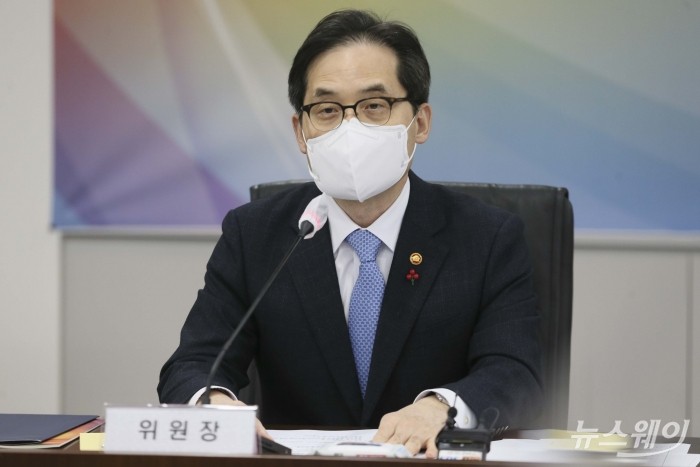 한기정 공정거래위원장이 13일 오후 서울 여의도 중소기업중앙회에서 열린 '초청 중소기업인과 간담회'에서 발언을 하고 있다. 사진=강민석 기자 kms@newsway.co.kr